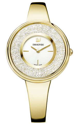Swarovski Crystalline Bracelet White Dial Gold Steel Strap Watch for Women - 5269253 Buy Now By Swarovski