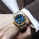 Versace Hellenyium GMT Blue Dial Two Tone Steel Strap Watch for Men - V11060017 Buy Now By Versace