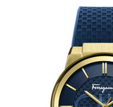 Salvatore Ferragamo Sapphire Blue Dial Blue Rubber Strap Watch for Men - SFHP00220 Buy Now By Salvatore Ferragamo