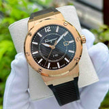 Salvatore Ferragamo F-80 Classic Black Dial Black Rubber Strap Watch for Men - SFHY02522 Buy Now By Salvatore Ferragamo