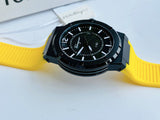 Salvatore Ferragamo F-80 Classic Black Dial Yellow Rubber Strap Watch for Men - SFHY01522 Buy Now By Salvatore Ferragamo