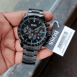 Hugo Boss Trophy Black Dial Black Steel Strap Watch for Men - 1513675 Buy Now By Hugo Boss