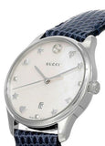 Gucci G-Timeless Signature Mother of Pearl Star Dial Blue Watch For Women - YA126588 Buy Now By Gucci