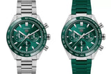 Tag Heuer Carrera Chronograph 44mm Green Dial Green Steel Strap Watch for Men - CBN2A1N.FT6238 Buy Now By Tag Heuer