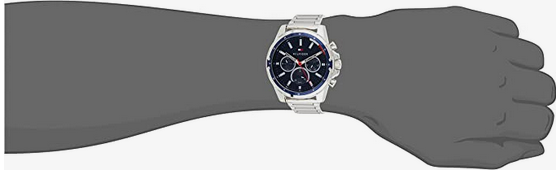 Tommy Hilfiger Mason Quartz Blue Dial Silver Steel Strap Watch for Men - 1791788 Buy Now By Tommy Hilfiger