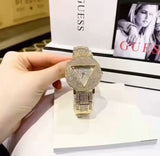 Guess Trend Diamonds Gold Dial Gold Steel Strap Watch for Women - GW0512L2 Buy Now By Guess