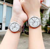 Calvin Klein Minimal White Dial Silver Mesh Bracelet Watch for Women - K3M5215X Buy Now By Calvin Klein