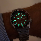 Seiko 5 Sports Sonar Special Edition Brown Dial Silver Steel Strap Watch For Men - SRPJ47K1 Buy Now By Seiko