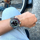 Seiko 5 Sports SKX Series Regatta Timer Retro Blue Dial Silver Steel Strap Watch For Men - SRPK13K1 Buy Now By Seiko