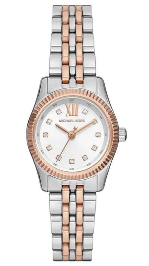 Michael Kors Lexington Three-Hand White Dial Two Tone Steel Strap Watch for Women - MK4817 Buy Now By Michael Kors