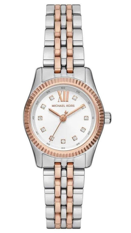 Michael Kors Lexington Three-Hand White Dial Two Tone Steel Strap Watch for Women - MK4817 Buy Now By Michael Kors