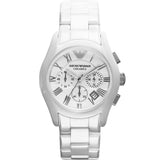 Emporio Armani Chronograph Ceramic White Dial Watch For Women - AR1403 Buy Now By Emporio Armani