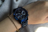 Guess F14 Chronograph Analog Blue Dial Blue Steel Strap Watch For Women - W0448L5 Buy Now By Guess