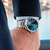 Tudor Style Automatic Blue Dial Silver Steel Strap Watch for Men - M12710-0013 Buy Now By Tudor