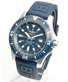 Breitling Superocean 44mm Diver Pro III Special Mariner Blue Dial Blue Rubber Strap Mens Watch - Y1739316/C959 Buy Now By Breitling