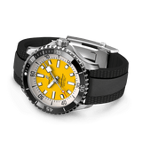Breitling Superocean Automatic 42mm Yellow Dial Black Rubber Strap Watch for Men - A17375211/1S1 Buy Now By Breitling