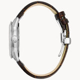 Bulova Classic Skeleton Automatic Brown Dial Brown Leather Strap Watch for Men - 96A120 Buy Now By Bulova