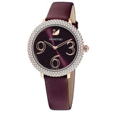 Swarovski Crystal Frost Red Dial Red Leather Strap Watch for Women - 5484064 Buy Now By Swarovski