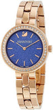 Swarovski Daytime Glittering Blue Dial Rose Gold Steel Strap Watch for Women - 5182277 Buy Now By Swarovski