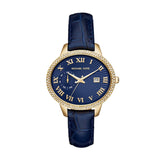 Michael Kors Whitley Quartz Blue Dial Blue Leather Strap Watch For Women - MK2429 Buy Now By Michael Kors