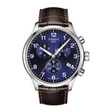 Tissot Chrono XL Classic Blue Dial Brown Leather Strap Watch For Men - T116.617.16.047.00 Buy Now By Tissot