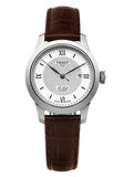 Tissot T Classic Le Locle Automatic Silver Dial Brown Leather Strap Watch For Women - T006.207.16.038.00 Buy Now By Tissot