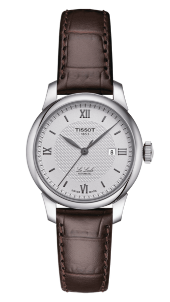 Tissot T Classic Le Locle Automatic Silver Dial Brown Leather Strap Watch For Women - T006.207.16.038.00 Buy Now By Tissot
