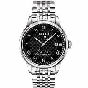 Tissot Le Locle Powermatic 80 Black Dial Silver Steel Strap Watch For Men - T006.407.11.053.00 Buy Now By Tissot