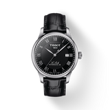 Tissot Le Locle Powermatic 80 Black Dial Black Leather Strap Watch For Men - T006.407.16.053.00 Buy Now By Tissot