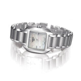 Tissot T Wave Diamonds Mother of Pearl Dial Silver Steel Strap Watch for Women - T02.1.285.74 Buy Now By Tissot