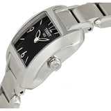 Tissot T Wave Black Dial Silver Steel Strap Watch for Women - T02.1.285.52 Buy Now By Tissot
