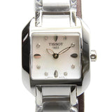 Tissot T Wave Diamonds Mother of Pearl Dial Silver Steel Strap Watch for Women - T02.1.285.74 Buy Now By Tissot
