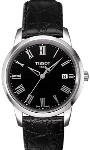 Tissot Classic Dream Black Dial Black Leather Strap Watch for Men - T033.410.16.053.01 Buy Now By Tissot