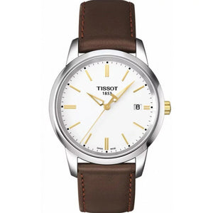 Tissot T Classic Dream White Dial Brown Leather Strap Watch for Men - T033.410.26.011.01 Buy Now By Tissot