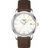Tissot T Classic Dream White Dial Brown Leather Strap Watch for Men - T033.410.26.011.01 Buy Now By Tissot