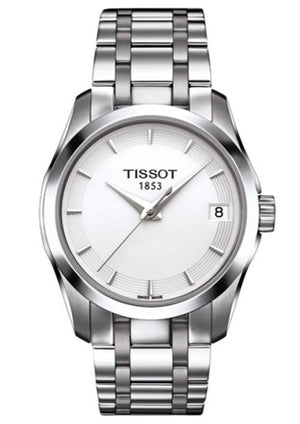 Tissot T Trend Couturier White Dial Silver Steel Strap Watch For Women - T035.210.11.011.00 Buy Now By Tissot