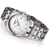 Tissot T Trend Couturier White Dial Silver Steel Strap Watch For Women - T035.210.11.011.00 Buy Now By Tissot