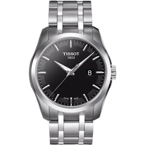 Tissot T Trend Couturier Chronograph Black Dial Silver Steel Strap Watch For Men - T035.410.11.051.00 Buy Now By Tissot