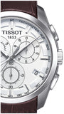 Tissot Couturier Chronograph White Dial Brown Leather Strap Watch For Men - T035.617.16.031.00 Buy Now By Tissot