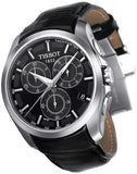 Tissot T Classic Couturier Chronograph Black Dial Black Leather Strap Watch For Men - T035.617.16.051.00 Buy Now By Tissot