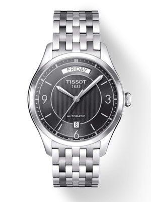 Tissot T Classic T One Automatic Black Dial Silver Steel Strap Watch For Men - T038.430.11.057.00 Buy Now By Tissot