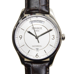 Tissot T Classic T One Automatic Silver Dial Brown Leather Strap Watch For Men - T038.430.16.037.00 Buy Now By Tissot