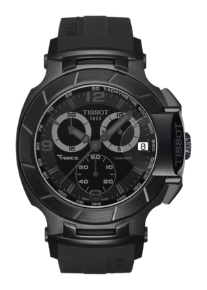 Tissot T Race Chronograph Black Dial Black Rubber Strap Watch for Men - T048.417.37.057.00 Buy Now By Tissot