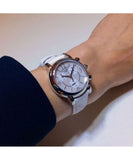 Tissot Dressport Chronograph Mother of Pearl Dial White Leather Strap Watch for Women - T050.217.17.117.00 Buy Now By Tissot