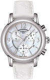 Tissot Dressport Chronograph Mother of Pearl Dial White Leather Strap Watch for Women - T050.217.17.117.00 Buy Now By Tissot