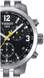 Tissot PRC 200 Chronograph Black Dial Silver Steel Strap Watch For Men - T055.417.11.057.00 Buy Now By Tissot