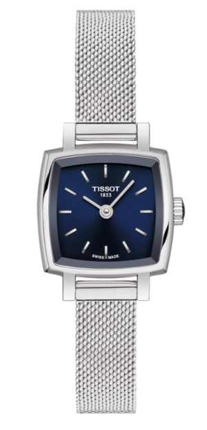 Tissot Lovely Square Blue Dial Silver Mesh Bracelet Watch For Women - T058.109.11.041.00 Buy Now By Tissot