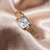 Tissot Lovely Square Silver Dial Gold Mesh Bracelet Watch For Women - T058.109.33.031.00 Buy Now By Tissot
