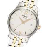 Tissot T Classic Tradition White Dial Two Tone Mesh Bracelet Watch for Women - T063.210.22.037.00 Buy Now By Tissot