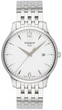Tissot T Classic Tradition White Dial Silver Steel Strap Watch For Men - T063.610.11.037.00 Buy Now By Tissot